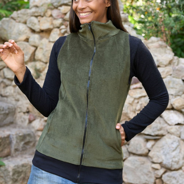 xaleco pana caqui devant