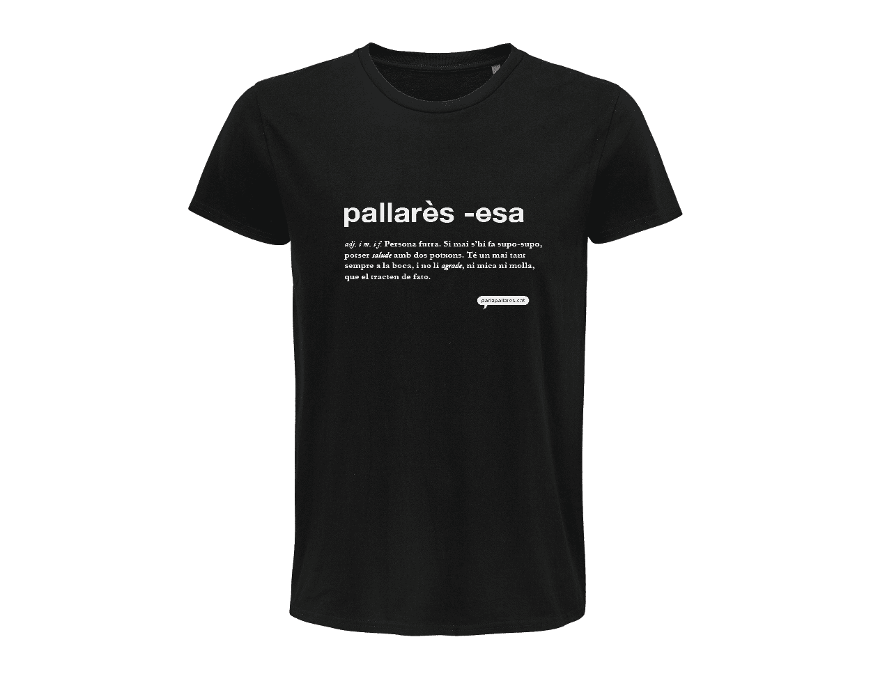 camisetas hablapallares web adulto camiseta hombre negro frontal